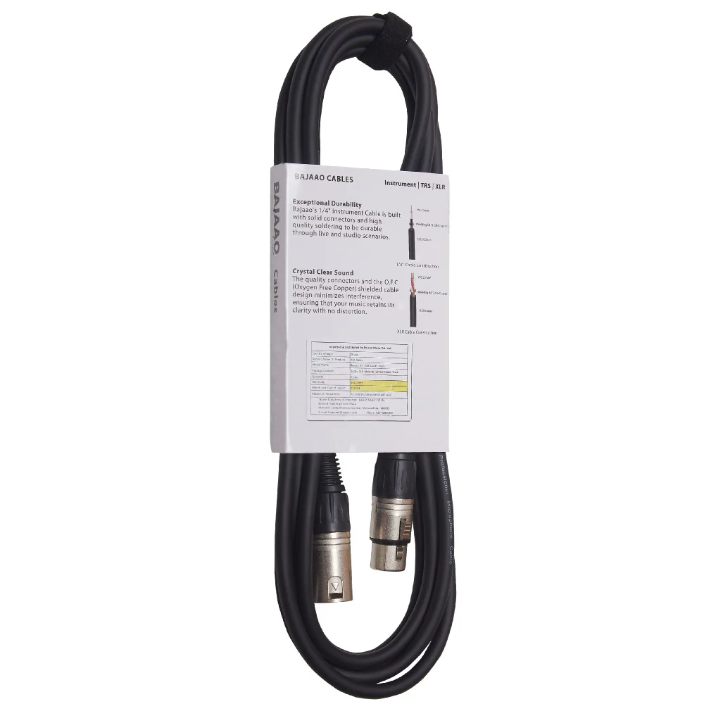 Bajaao Male XLR to Female XLR Microphone Cable - Image 43