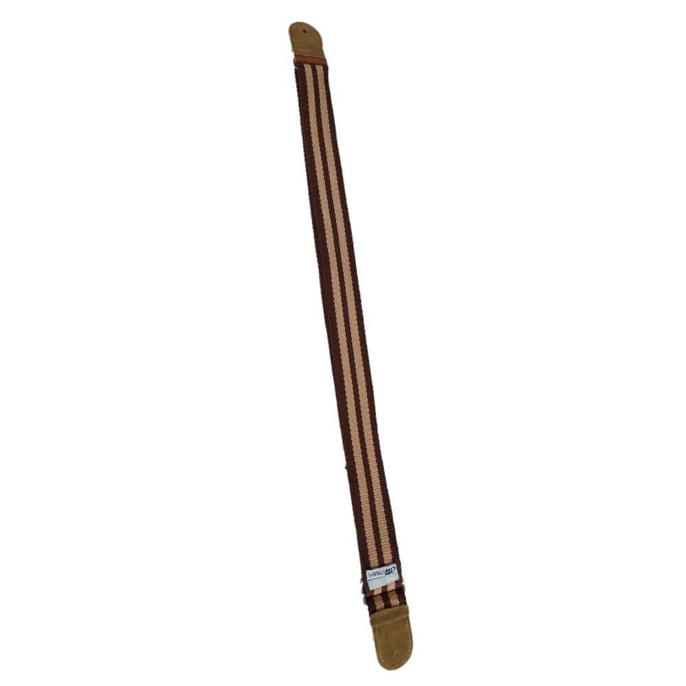 Bajaao Cotton Guitar Strap for Ukulele / Electric / Acoustic Guitar - Brown & Beige - Image 3