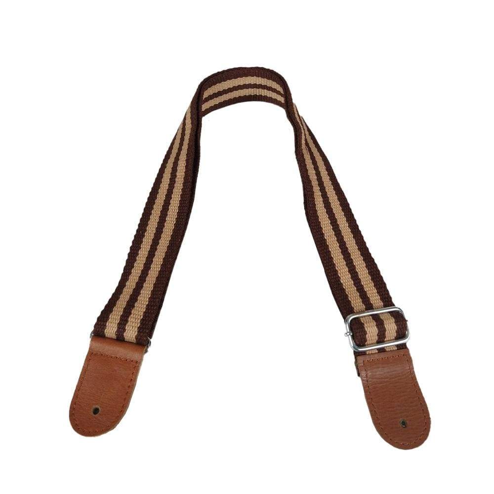 Bajaao Cotton Guitar Strap for Ukulele / Electric / Acoustic Guitar - Brown & Beige - Image 4
