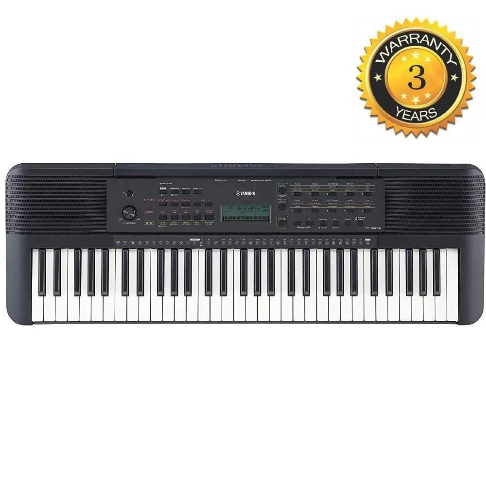 Yamaha PSR-E273 61-Key Portable Keyboard with Dust Cover, Stand, Polishing Cloth, Online Lessons & Ebook - Image 2