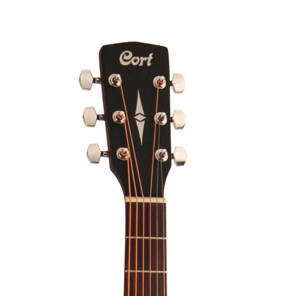 Cort AF500C Standard Series Open Pore Cutaway Acoustic Guitar with Gigbag, Tuner, Strap, Picks, Polishing Cloth & Ebook - Image 12
