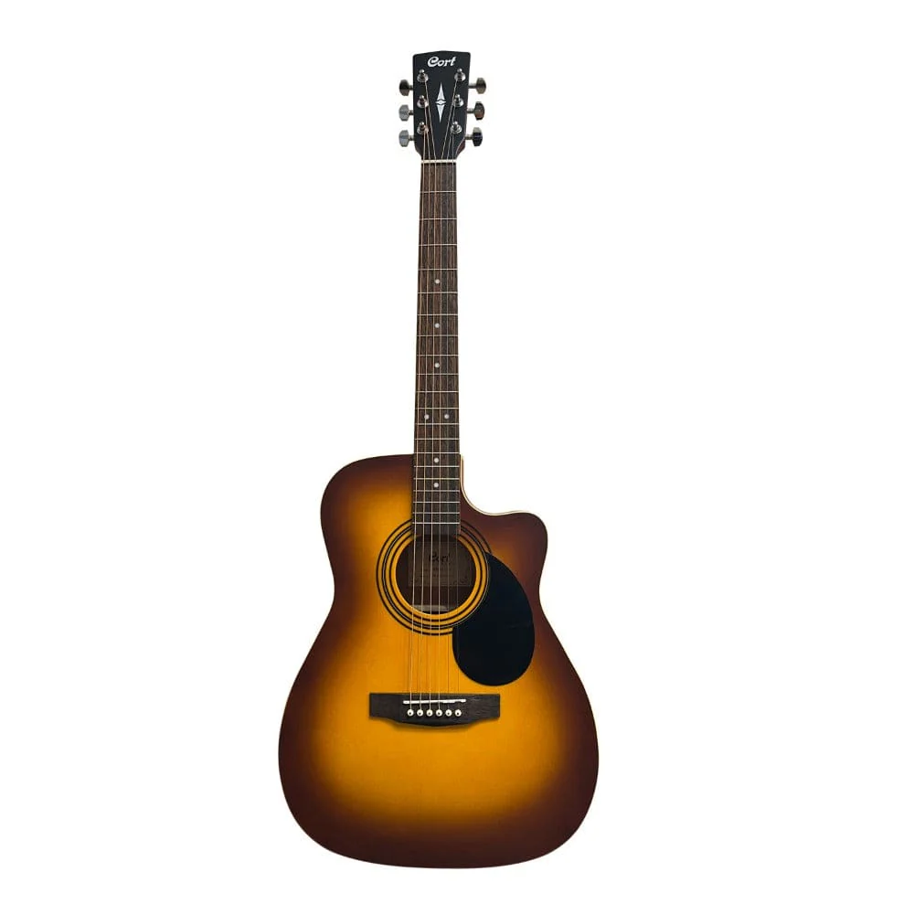 Cort AF500C Standard Series Open Pore Cutaway Acoustic Guitar with Gigbag, Tuner, Strap, Picks, Polishing Cloth & Ebook - Image 4