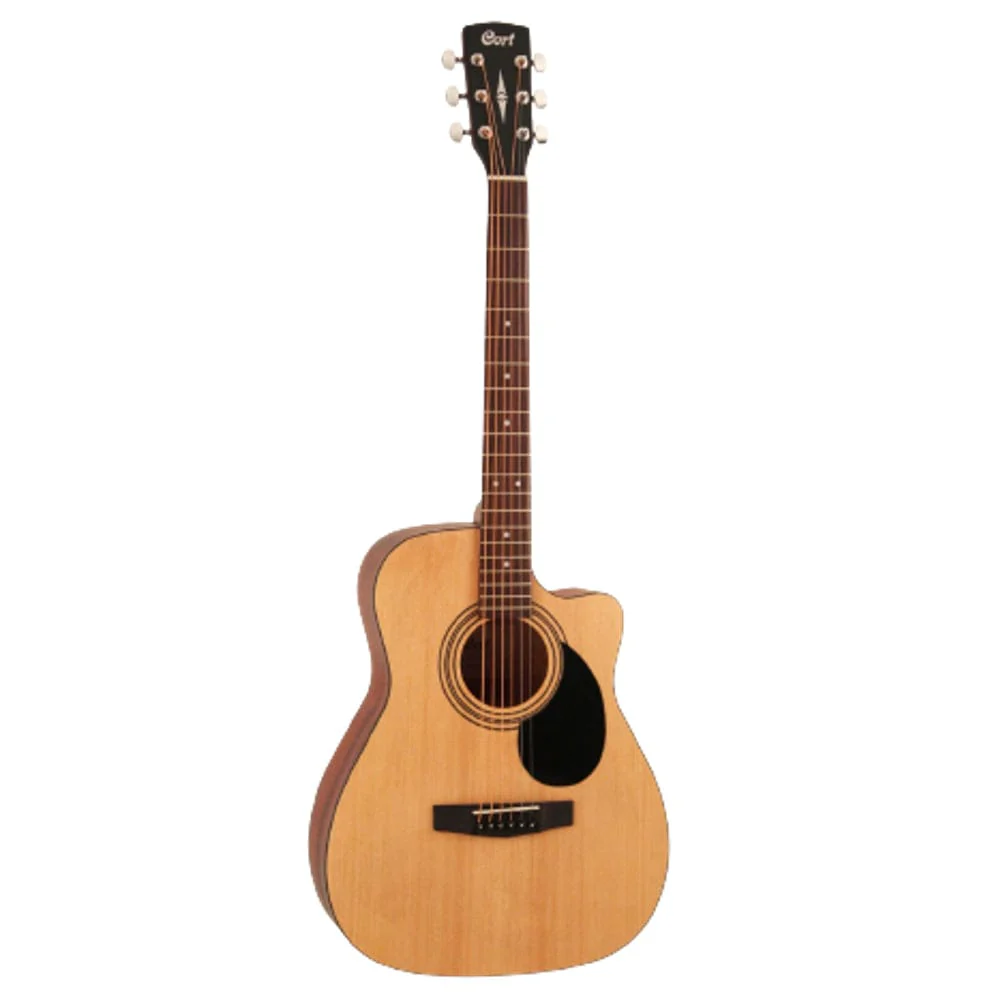 Cort AF500C Standard Series Open Pore Cutaway Acoustic Guitar with Gigbag, Tuner, Strap, Picks, Polishing Cloth & Ebook - Image 8