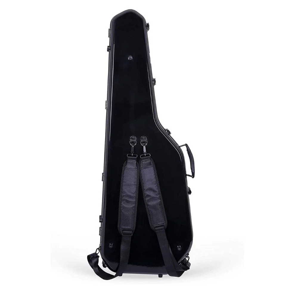Crossrock CRF-2020GSTBK Deluxe Fiberglass Case for Tele and Strat Style Electric Guitars - Black - Image 2