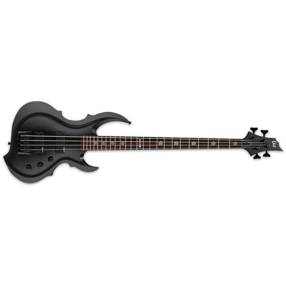 ESP Tom Araya Signature TA-204 FRX 4-String Bass Guitar - Black Satin