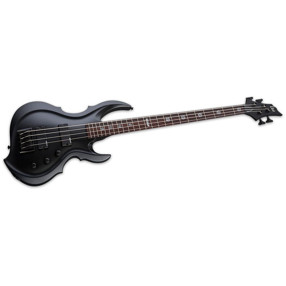 ESP Tom Araya Signature TA-204 FRX 4-String Bass Guitar - Black Satin - Image 2