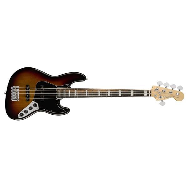 Fender American Elite Jazz Bass V Bass Guitar - 3 Color Sunburst