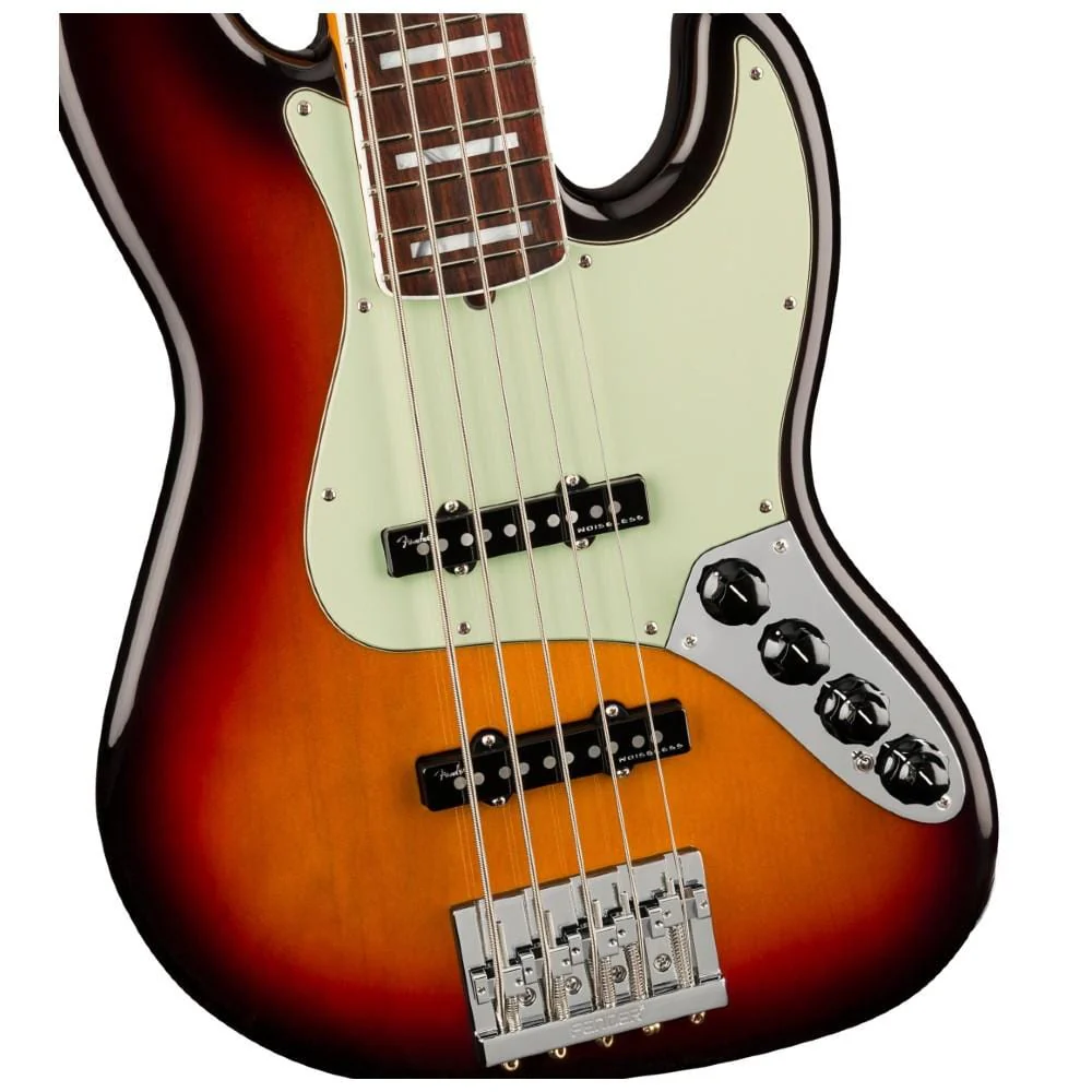 Fender American Ultra Jazz V 5 String Bass Guitar - Image 2