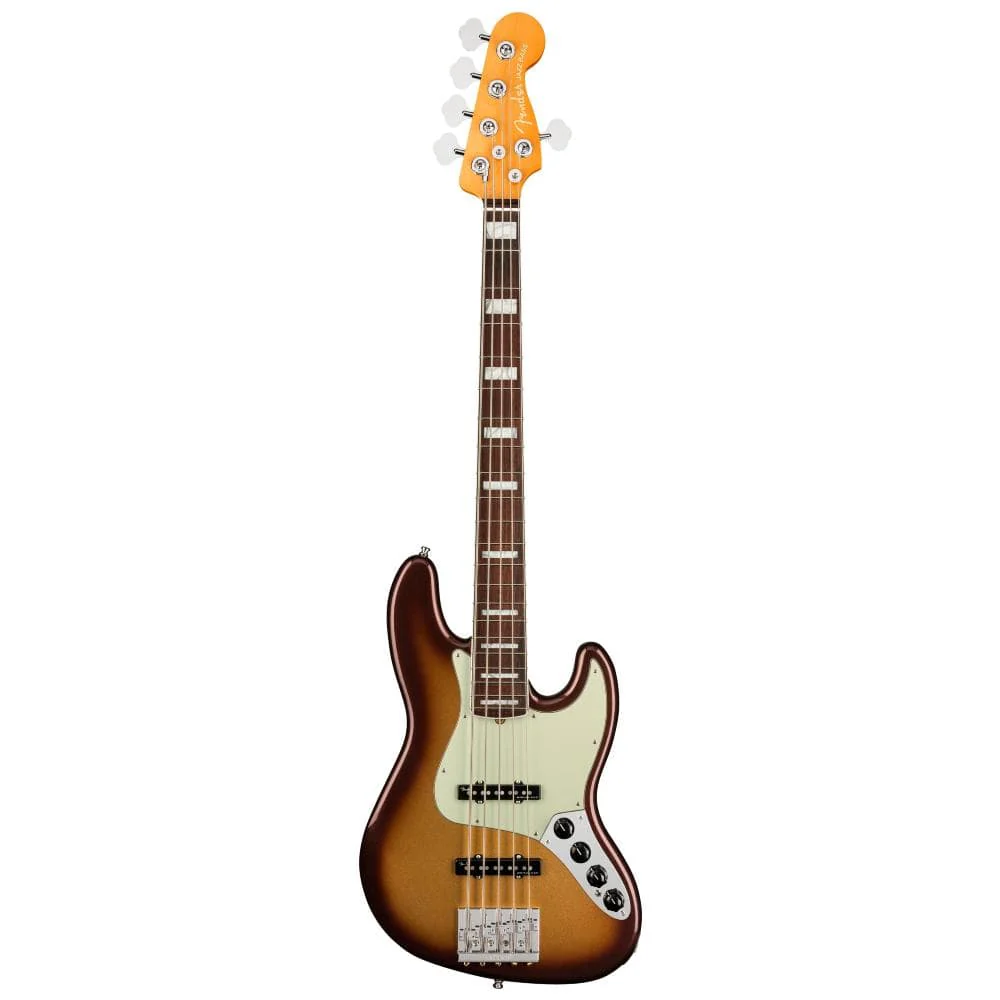 Fender American Ultra Jazz V 5 String Bass Guitar - Image 7