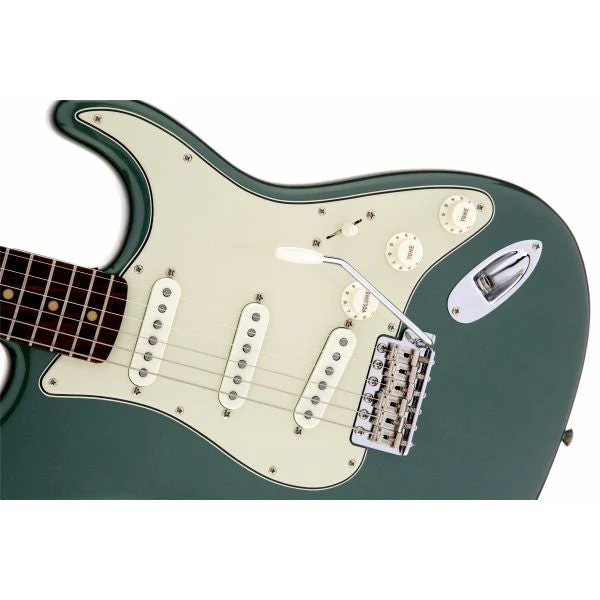 Fender American Vintage '59 Stratocaster Electric Guitar, Slab Rosewood Fingerboard, Sherwood Green Metallic - Image 3
