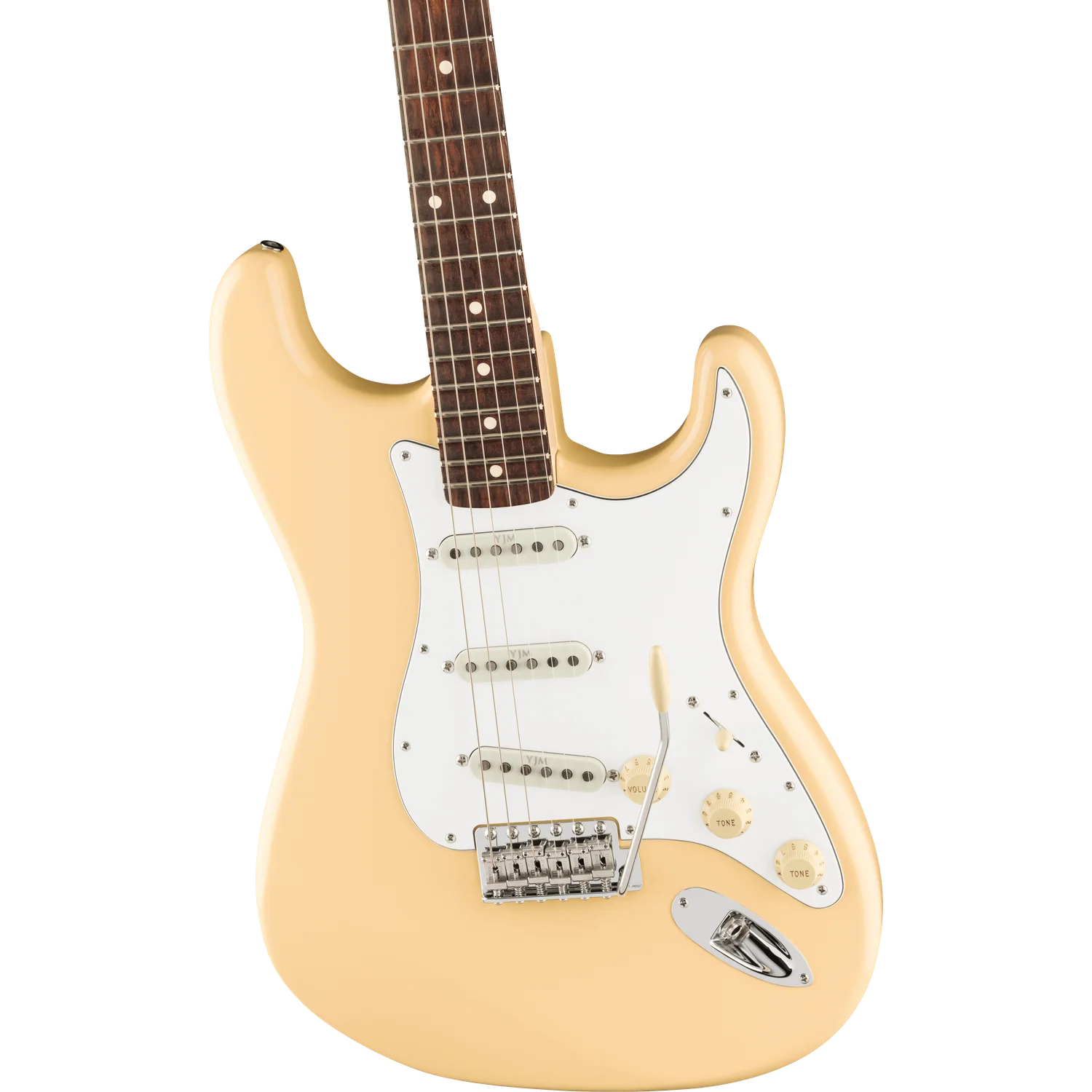 Fender Yngwie Malmsteen Stratocaster Electric Guitar, Scalloped Rosewood Fingerboard, Vintage White - Image 3
