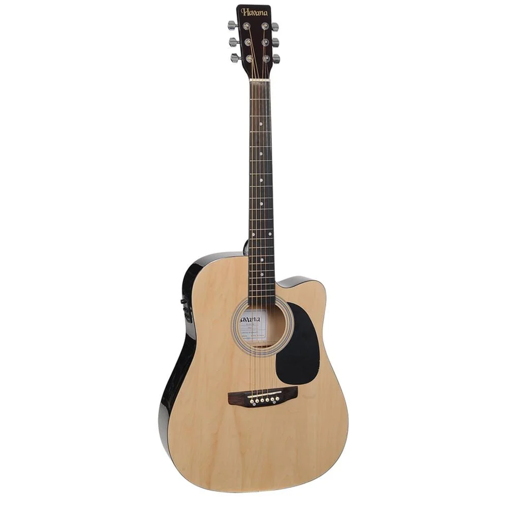 Havana 41-Inch Cutaway Electro Acoustic Guitar with 5 Band EQ & GT-3 Tuner