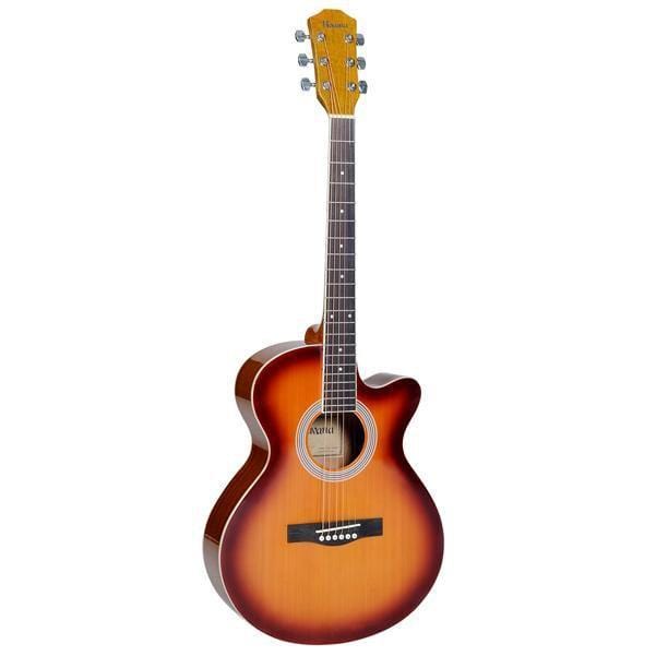 Havana FA391c 39 inch Cutaway Acoustic Guitar with Gigbag, Strap, Picks, Polishing Cloth & Ebook - Image 4
