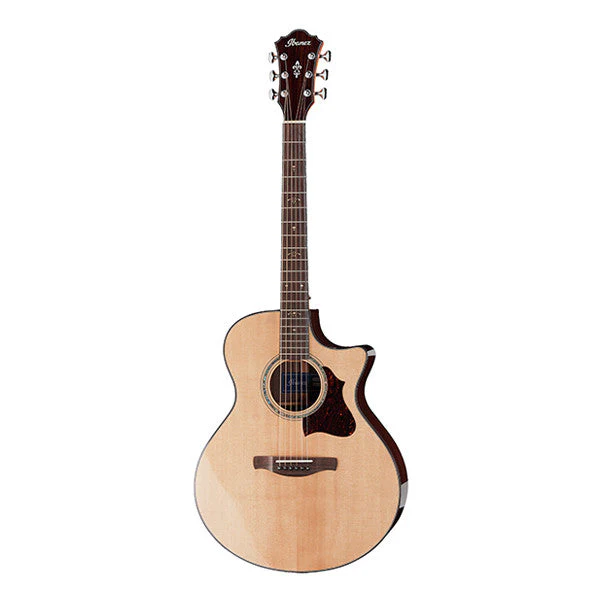 Ibanez AE900 Prestige Cutaway Electro Acoustic Guitar - Natural High Polish