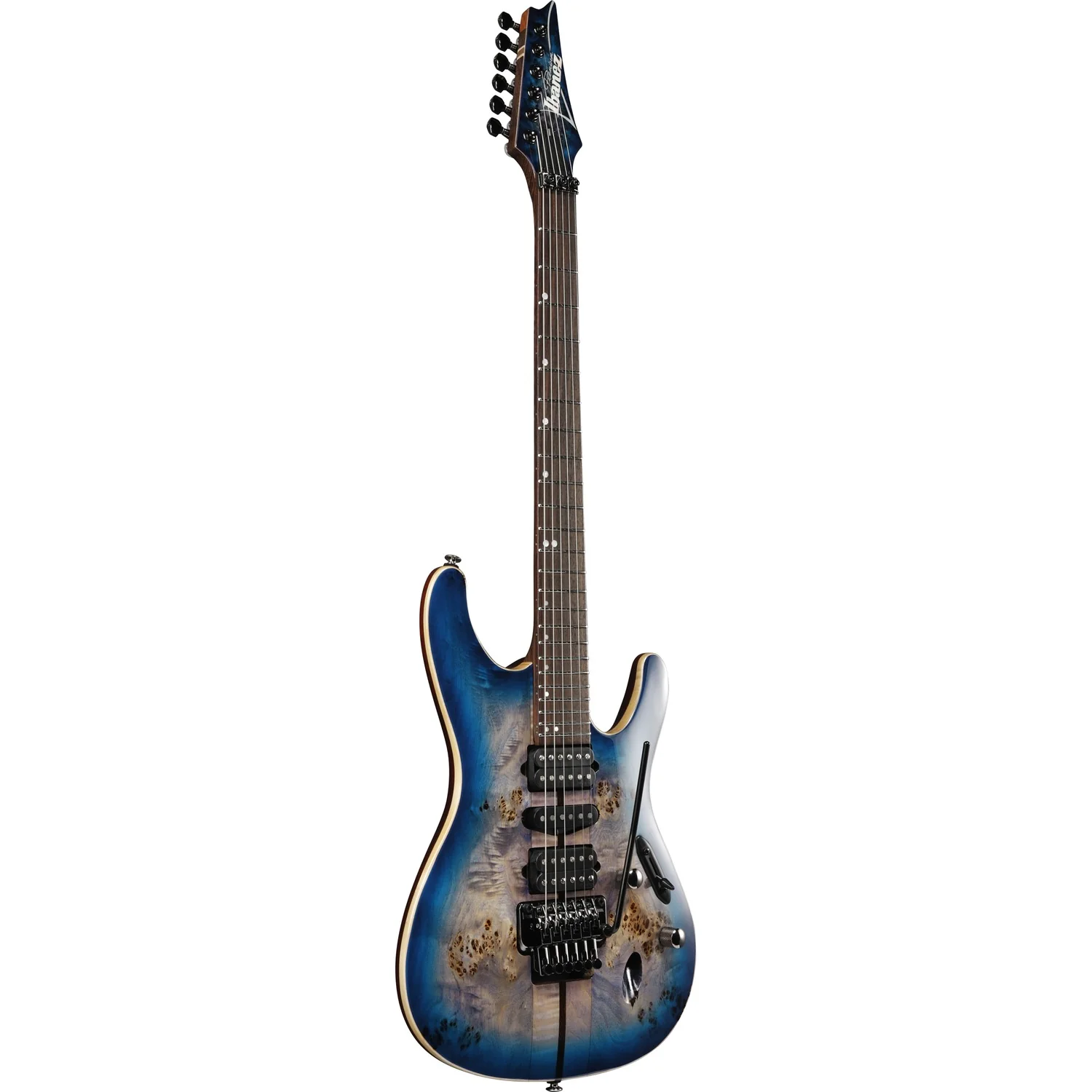 Ibanez S1070PBZ Premium 6-String Electric Guitar - Panga Panga Fretboard - Cerulean Blue Burst - Image 14
