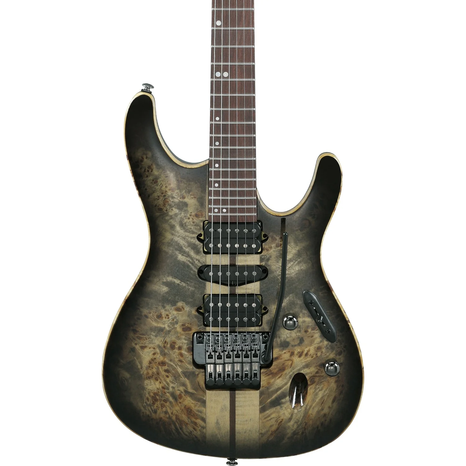 Ibanez S1070PBZ Premium 6-String Electric Guitar - Panga Panga Fretboard - Cerulean Blue Burst - Image 4