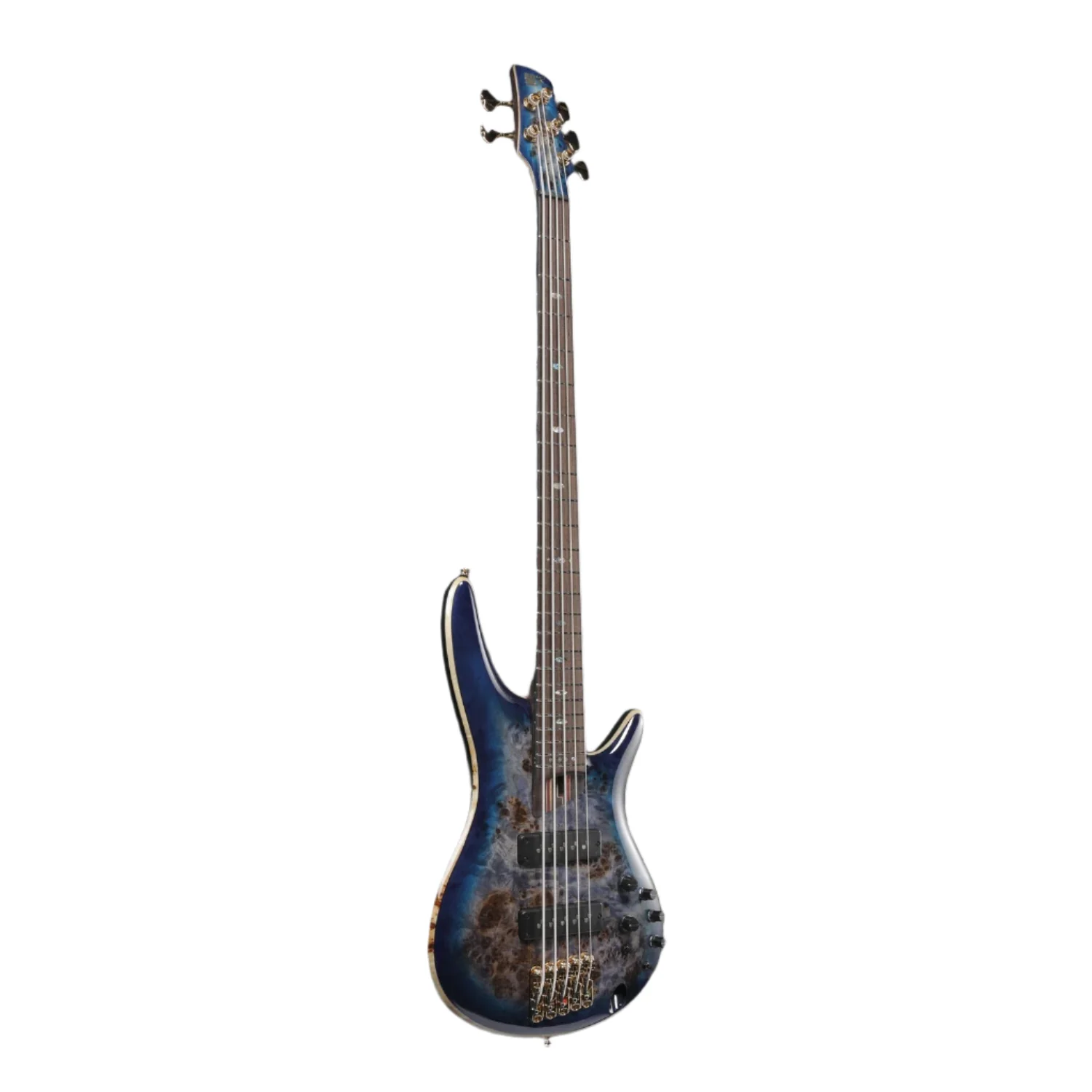 Ibanez SR2605 Premium 5-String Bass Guitar - Panga Panga Fretboard - Cerulean Blue Burst - Image 3