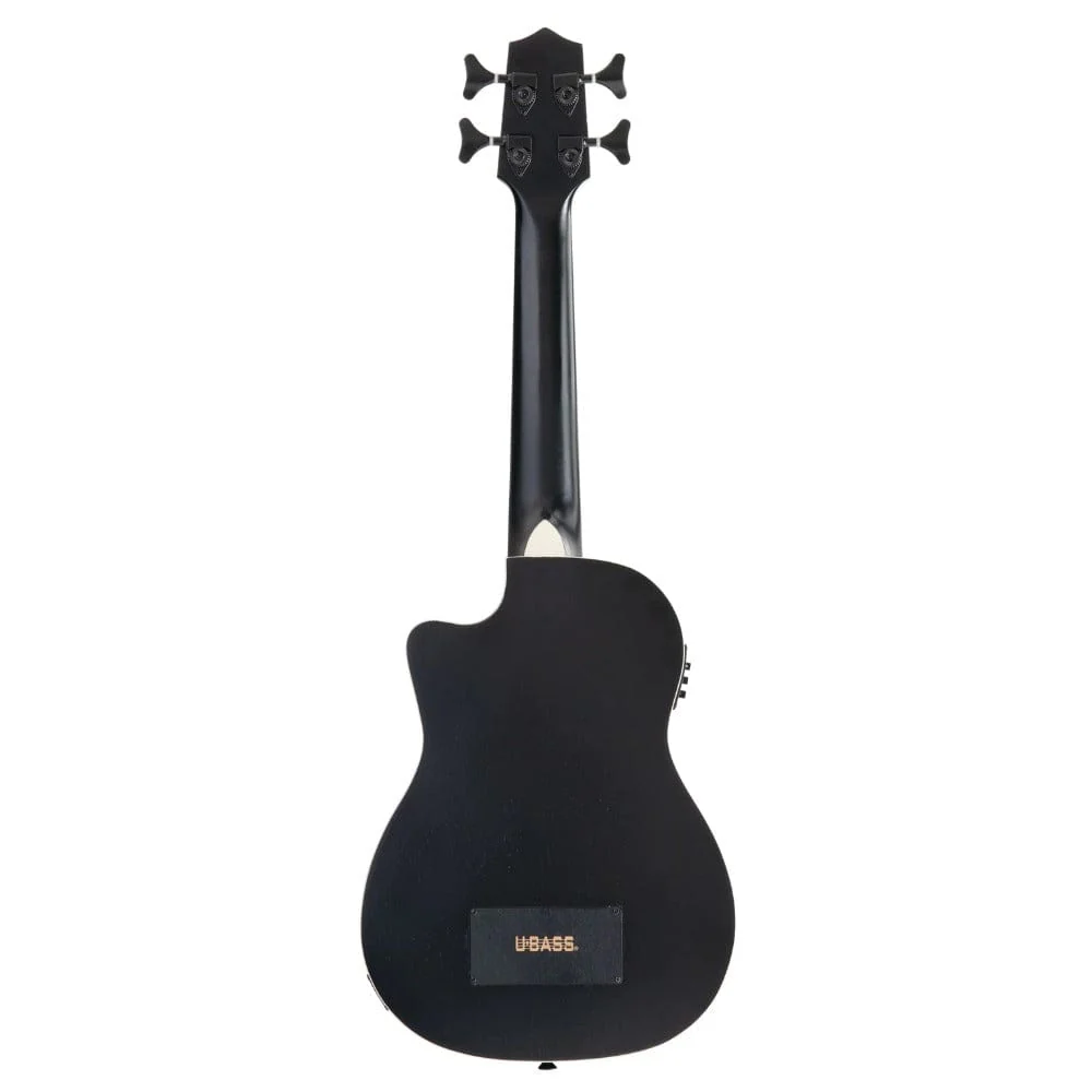 Kala UBASS-JYMN-BK-FS Black Journeyman Mahogany Acoustic-Electric U-BASS with F-Holes - Image 3