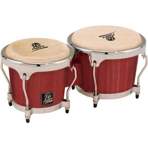 Latin Percussion LPA601 Aspire Series Wood Bongos - Red Wood