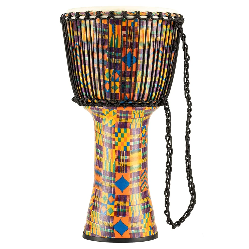 Meinl Percussion Travel Series 12 Rope Tuned Goat Skin Head Synthetic Djembe