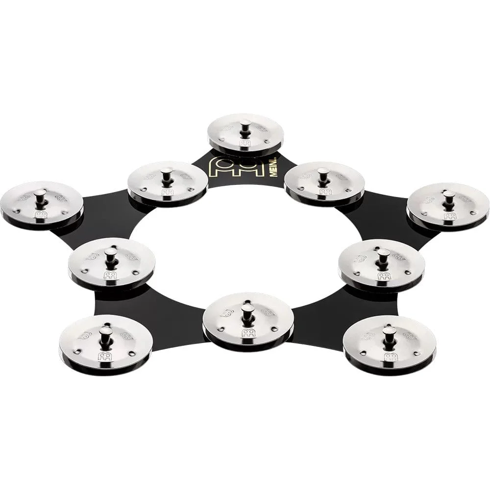 Meinl SFHHT 9.5" Drummer Add-Ons Super Flex HiHat Stainless Steel Jingles Tambourine