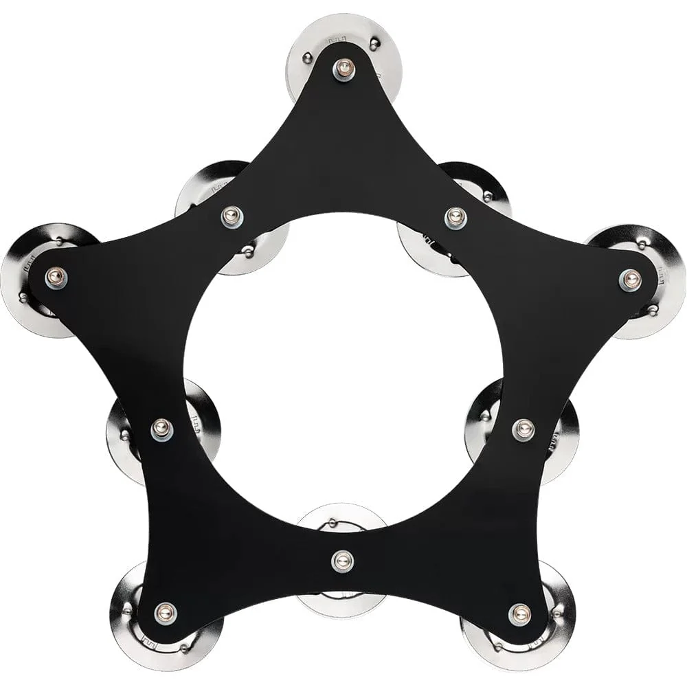 Meinl SFHHT 9.5" Drummer Add-Ons Super Flex HiHat Stainless Steel Jingles Tambourine - Image 4
