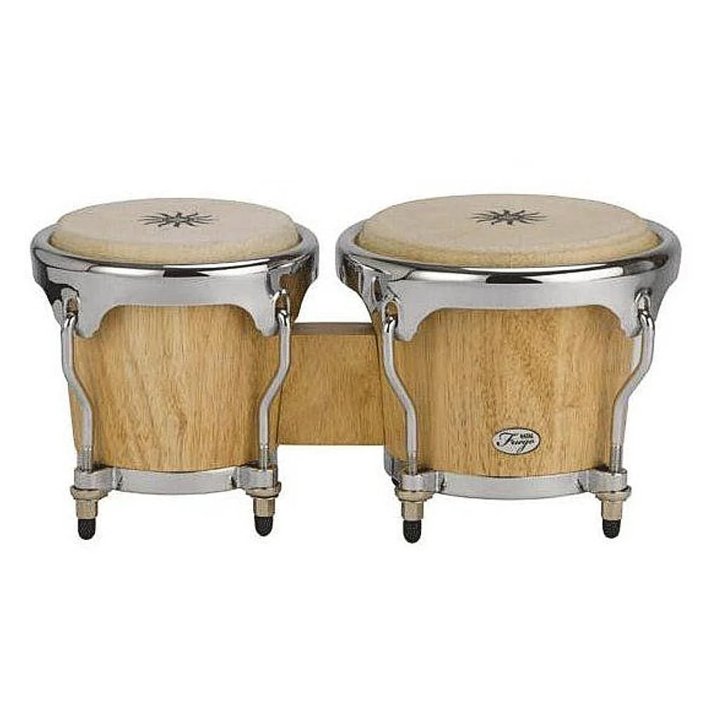 Natal NFU67 Fuego Natural Wood Bongos With Chrome Plated Hardware - Image 3