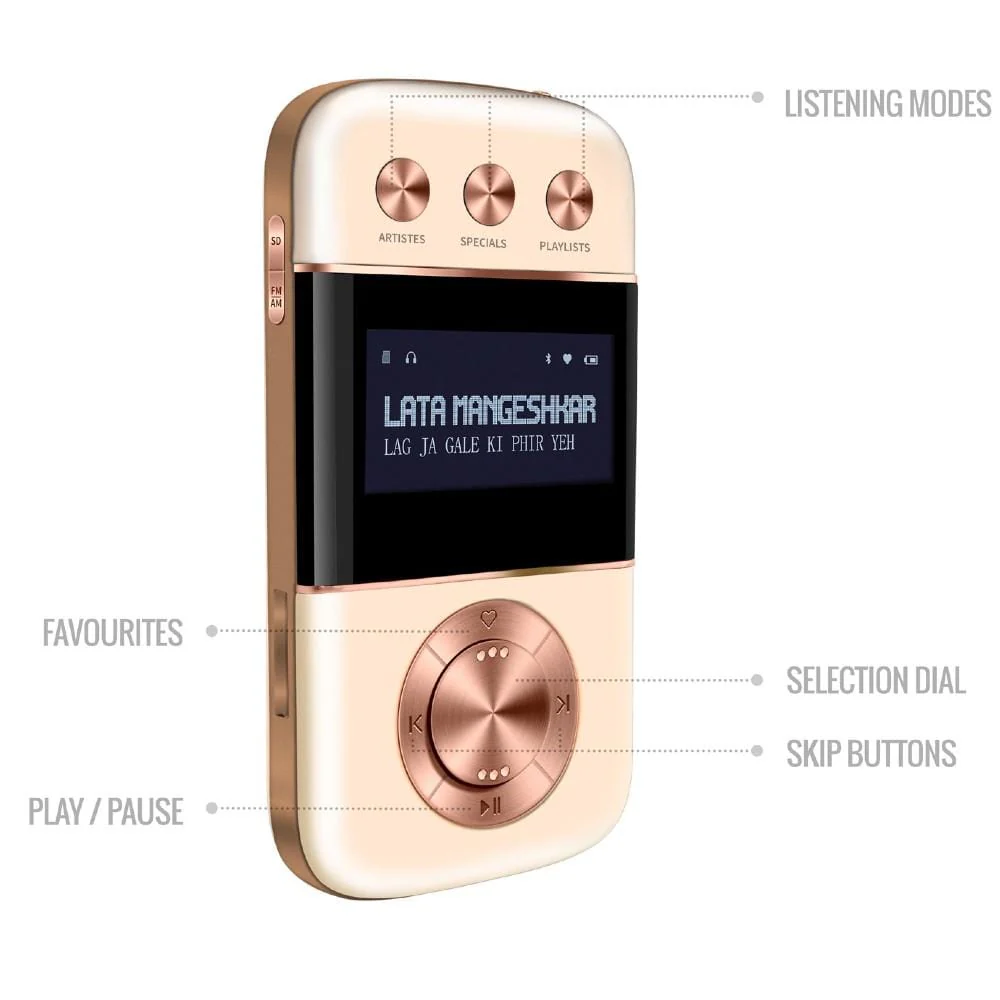 Saregama Carvaan Go Gold Portable Audio Player With 3000 Pre-Loaded Retro Hindi Songs - Image 11