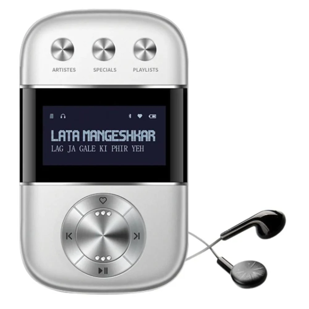 Saregama Carvaan Go- Portable Audio Player With 3000 Pre-Loaded Retro Hindi Songs- Quick Silver