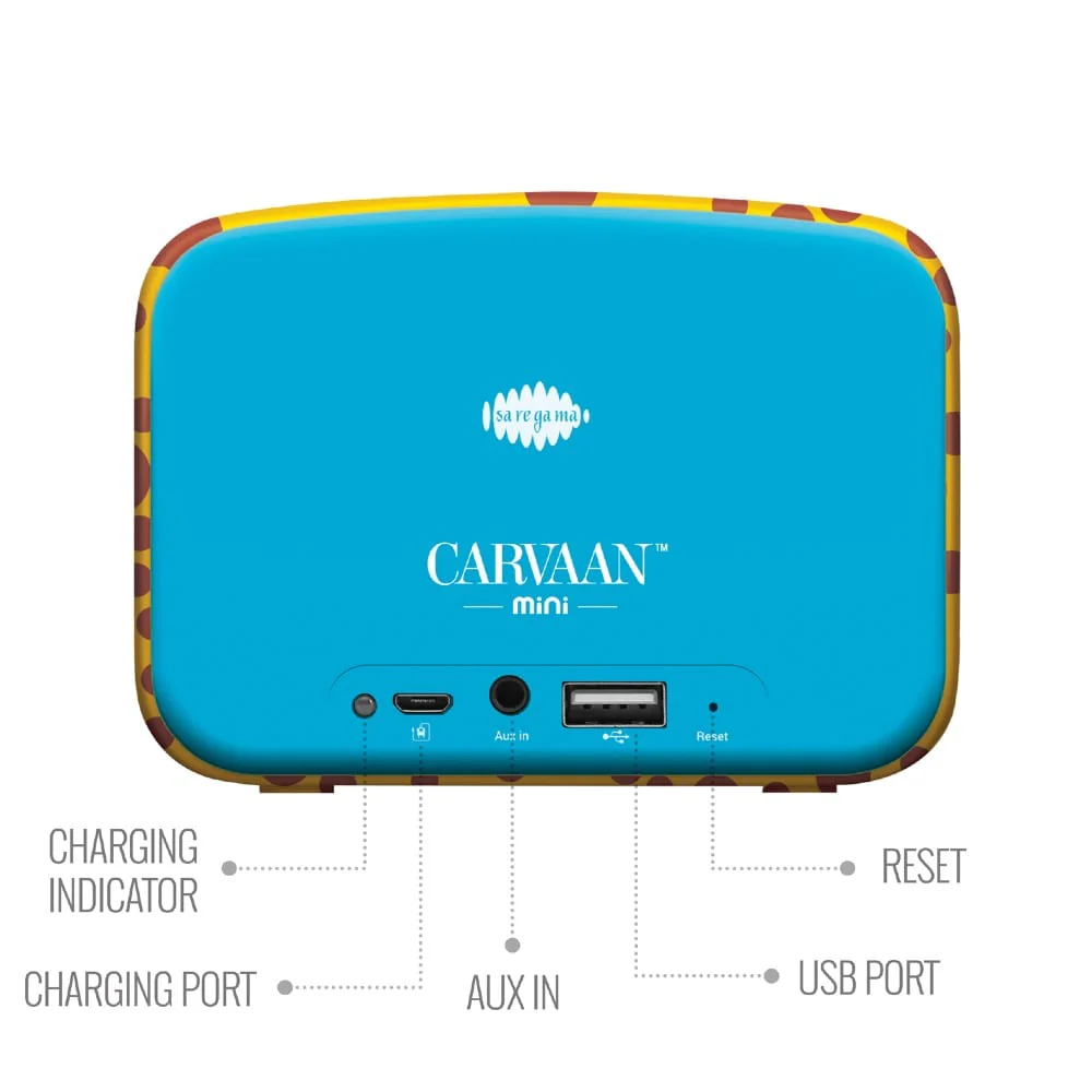Saregama Carvaan Mini Kids Portable Music Player With Bluetooth/FM/AM/AUX- Baby Blue - Image 6