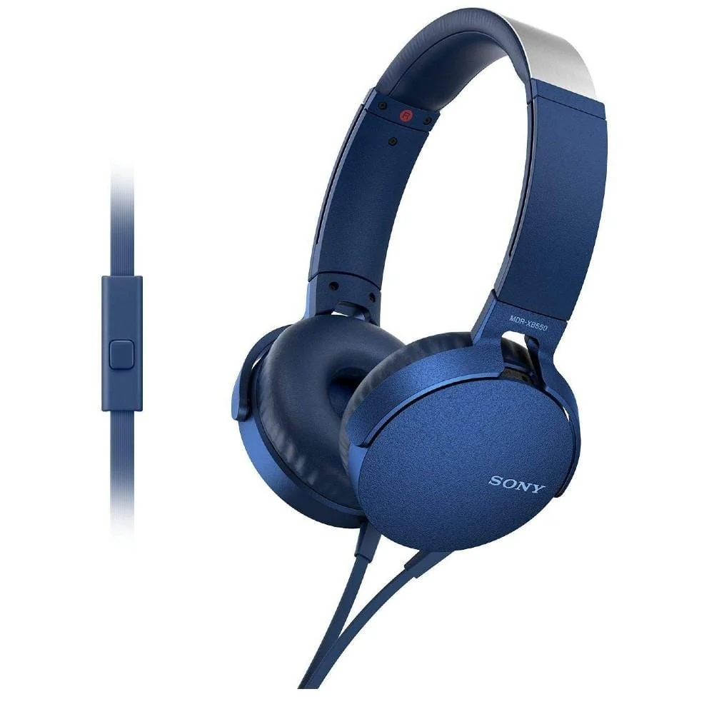 Sony MDR-XB550AP Extra Bass On-Ear Wired Headphones - Image 6