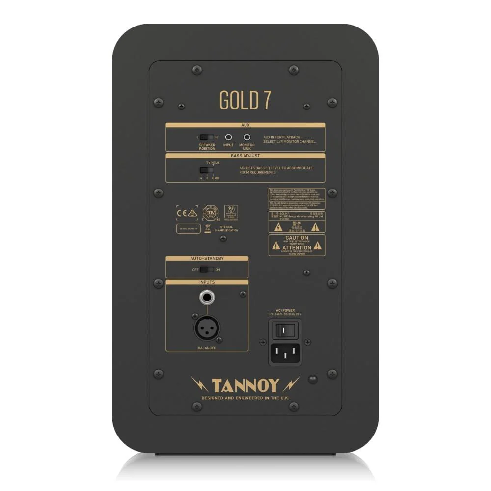 Tannoy GOLD 7 Premium 300 Watt Bi Amplified Nearfield Studio Reference Monitor - Image 4