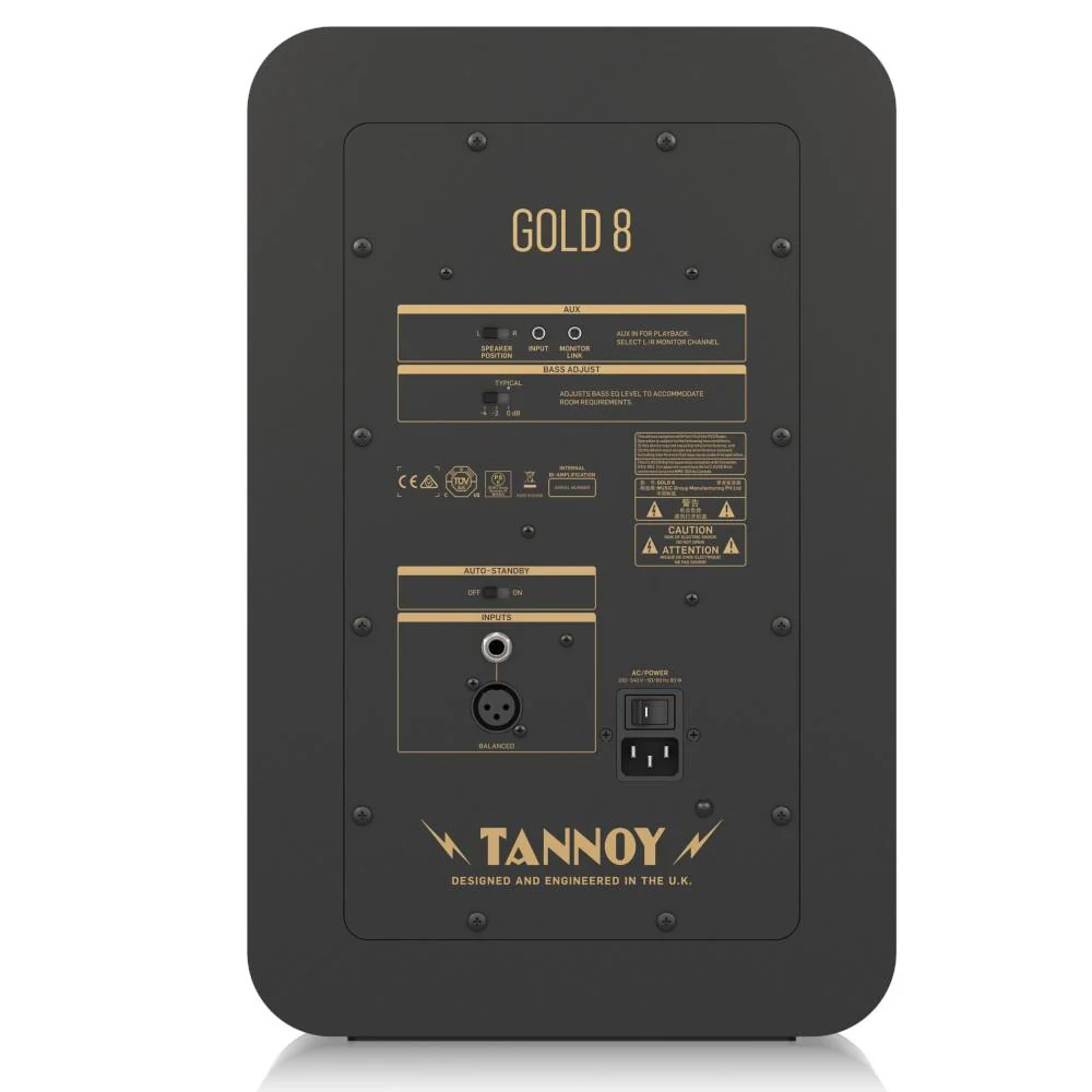 Tannoy GOLD 8 Premium 300 Watt Bi Amplified Nearfield Studio Reference Monitor - Image 4