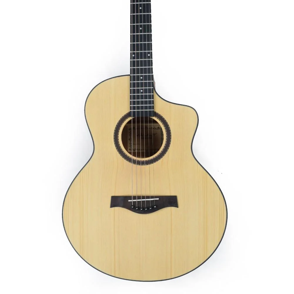 Vault EA40 41 inch Premium Solid Spruce-Top Cutaway Acoustic Guitar - Image 78
