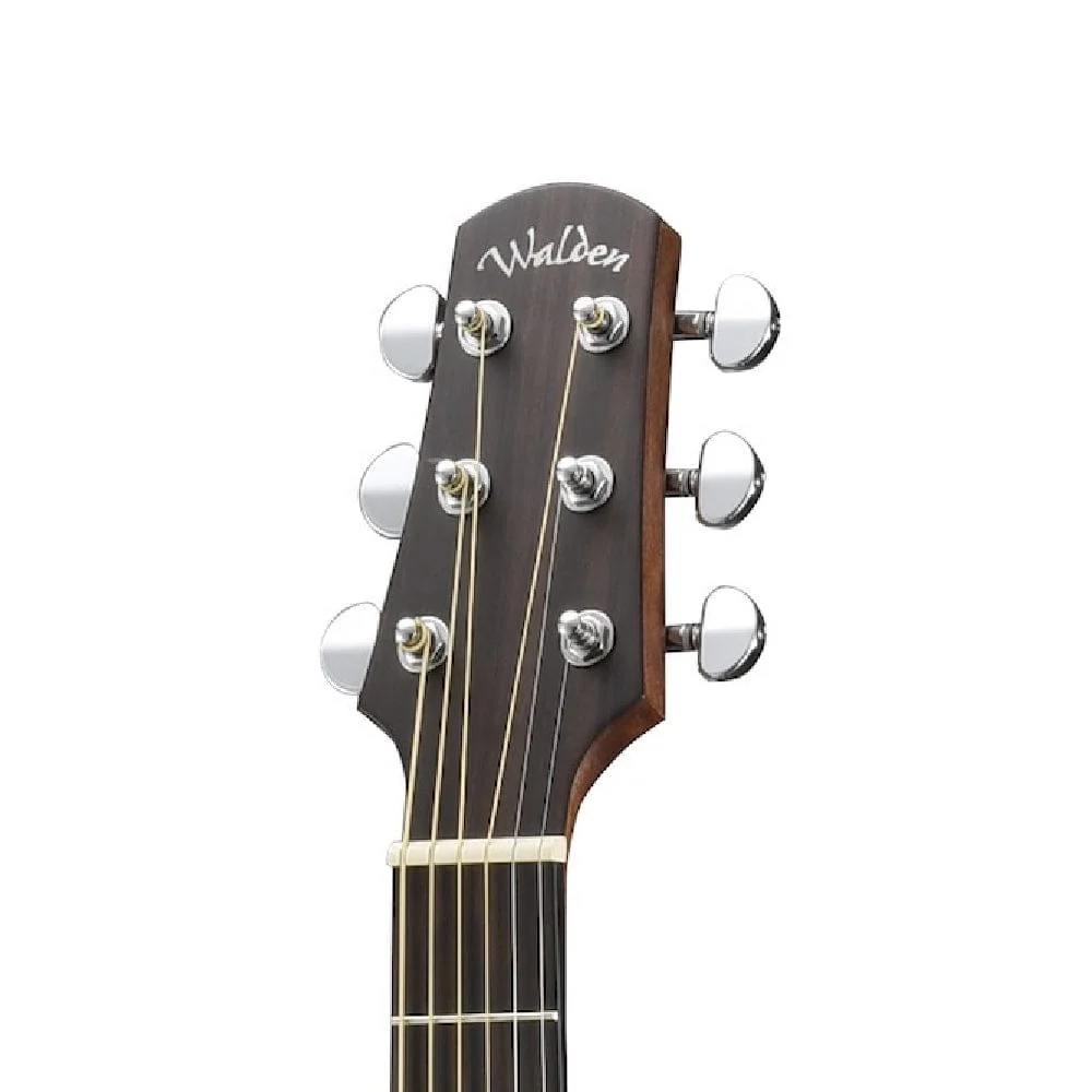 Walden T350 Standard 7/8 Sized Travel Body Acoustic Guitar With Bag - Image 4