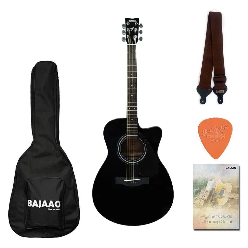 Yamaha FS80C Concert Cutaway Acoustic Guitar with Strap, Picks & Ebook - Image 17