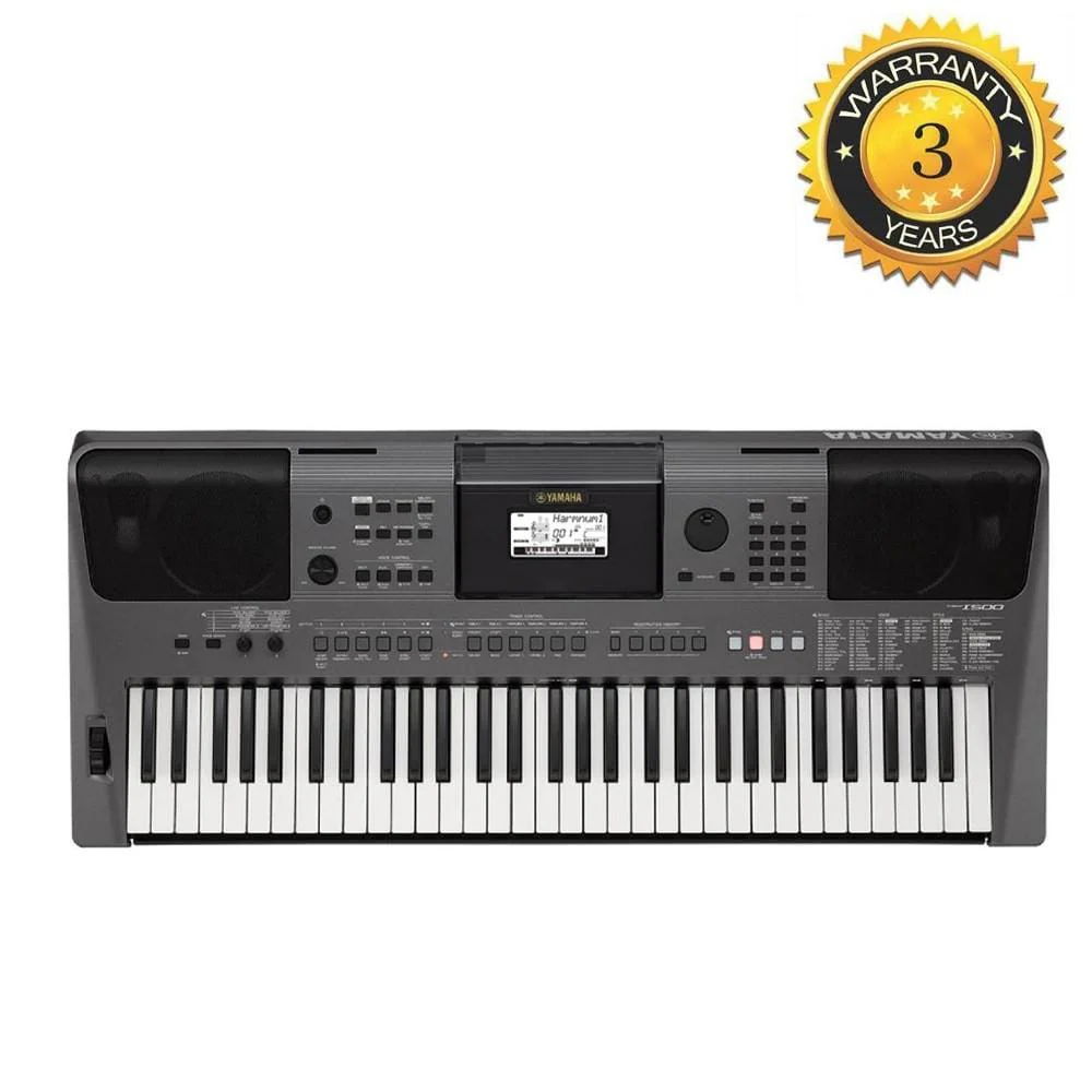 Yamaha PSR I500 61-Key Portable Keyboard with Polishing Cloth, Dust Cover, Online Lessons, Stand & Ebook - Image 3